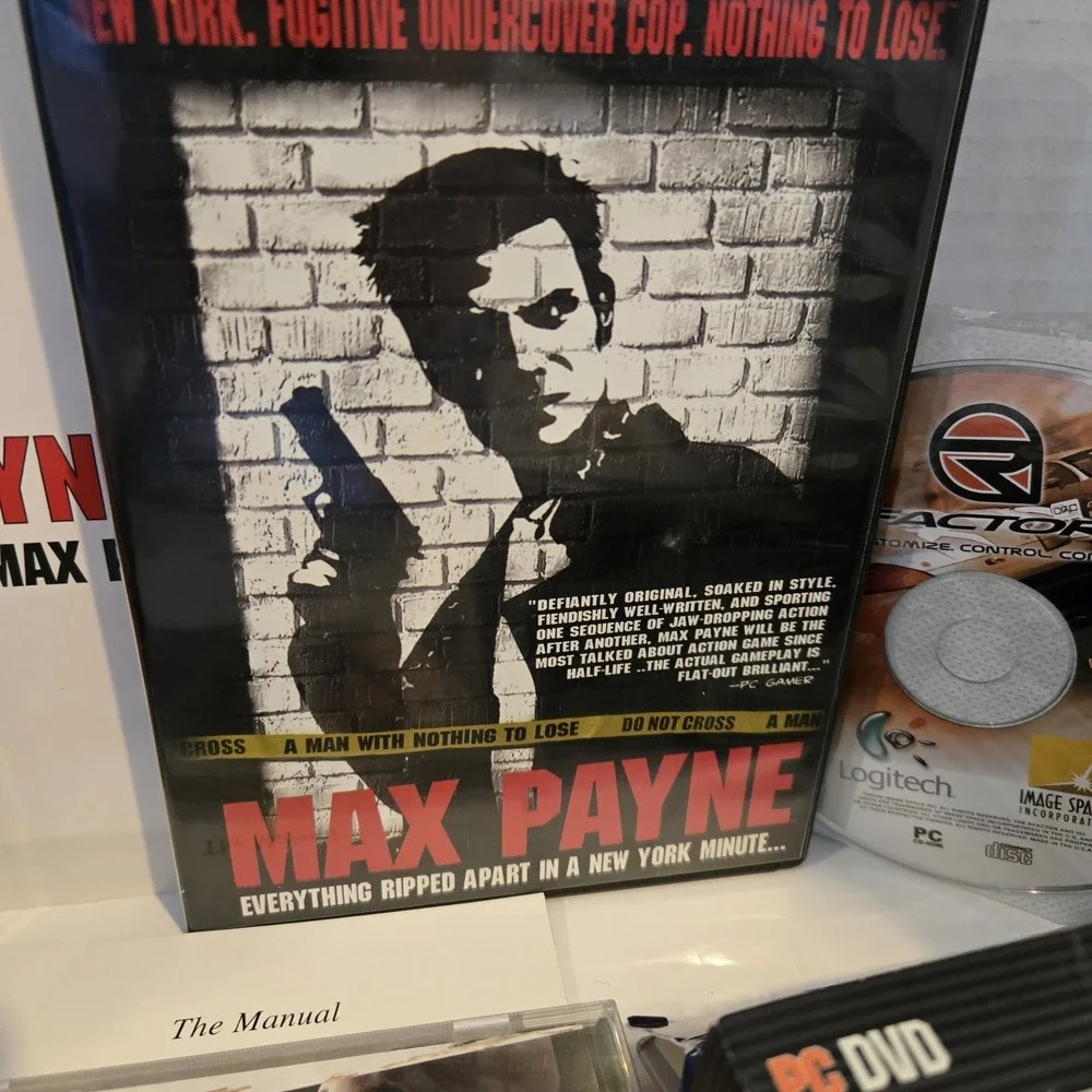 Large Vintage Lot Of PC Games & Strategy Guides Max Payne Tom Clancy Rainbow Six
